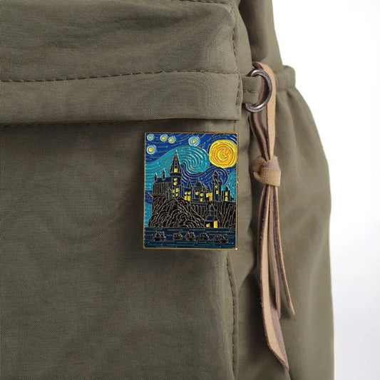 Pin Castillo Howgarts-La noche estrellada