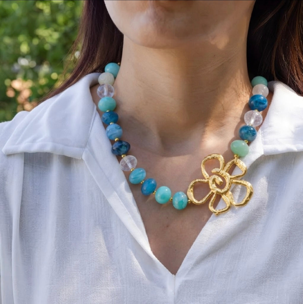 Collar Bali turquesa