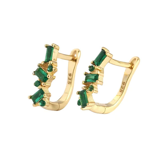 Argollas Zaria verdes doradas