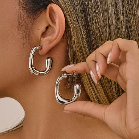 Argollas Grana plateadas