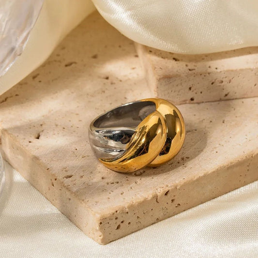 Anillo Chunky mixto