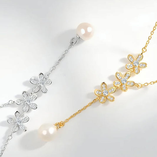 Collar Florisel plateado