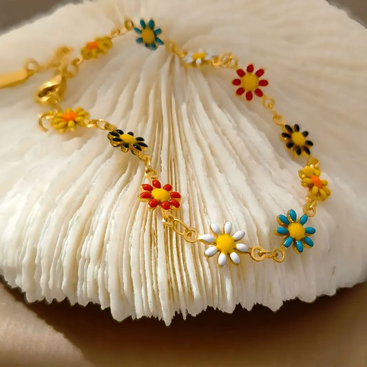 Tobillera Flores