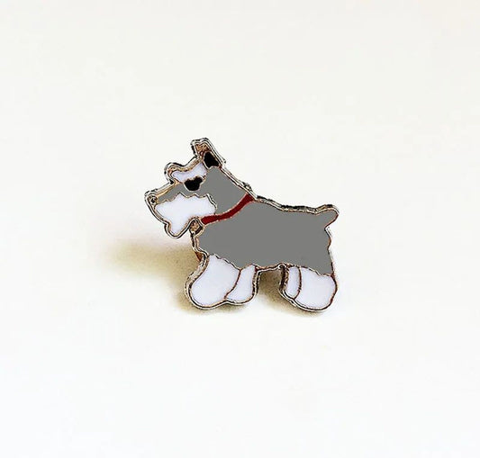 Pin Schnauzer gris