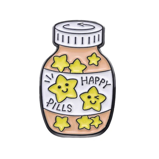 Pin estrellas happy pills