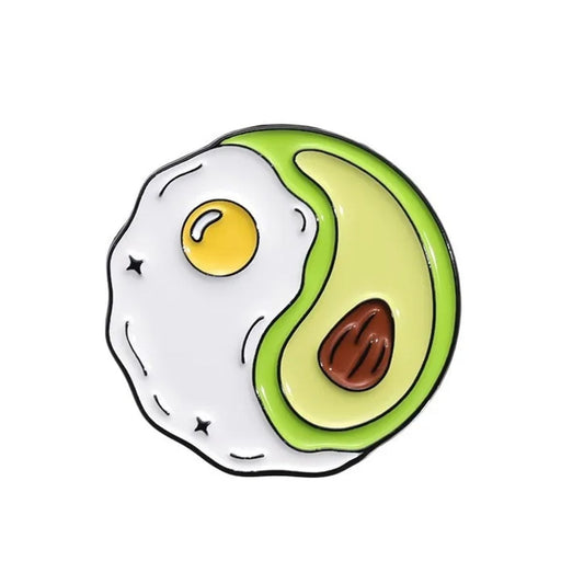 Pin huevo frito y aguacate