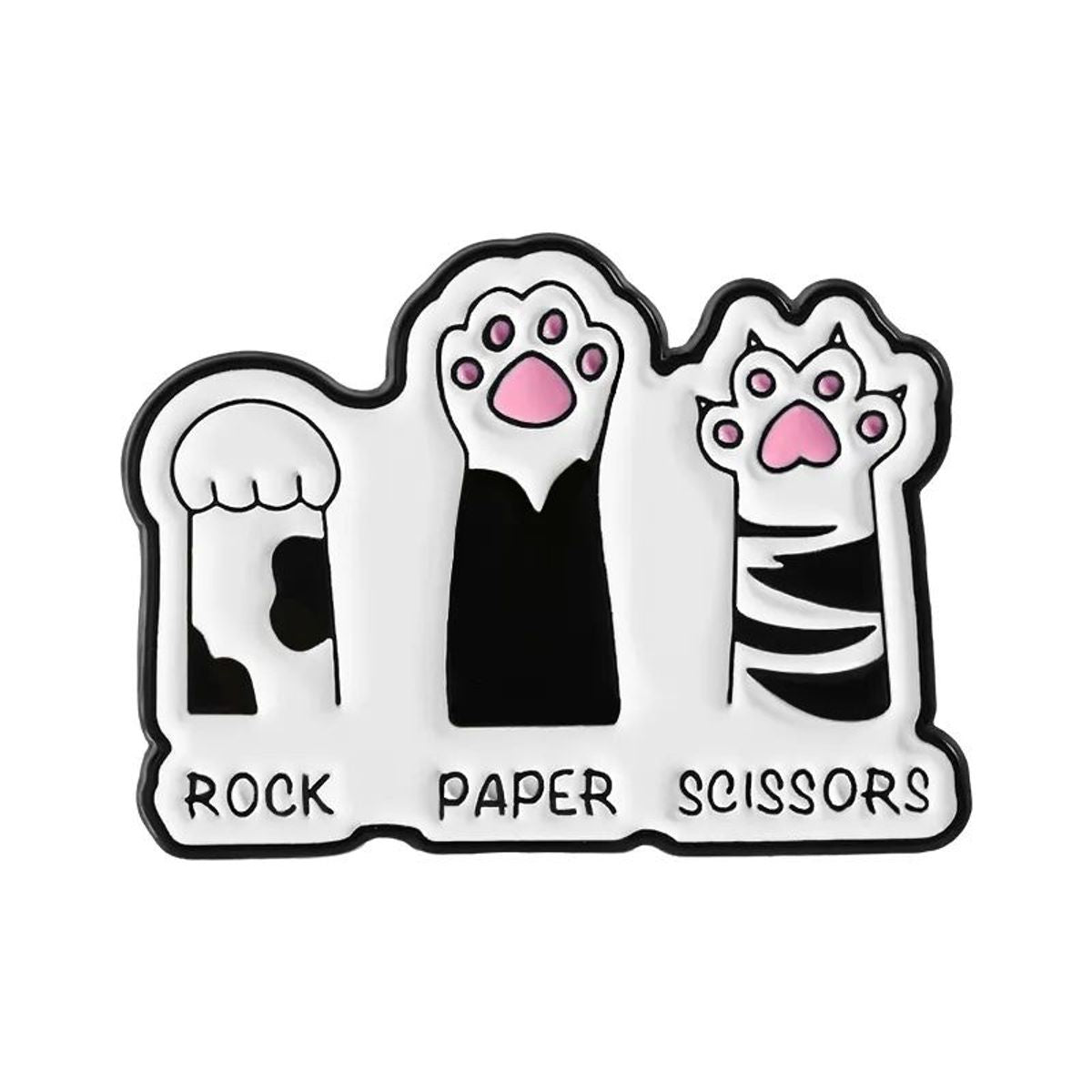 Pin gato Rock, paper, scissors