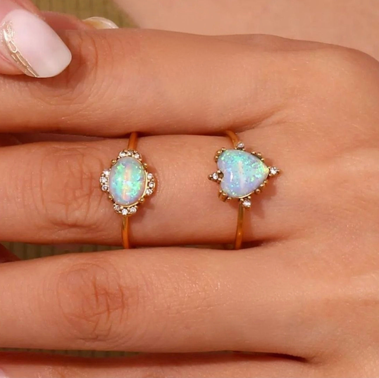 Anillo Ópalo azul