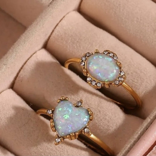 Anillo Ópalo azul