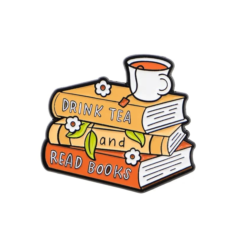 Pin Drink tea and read books