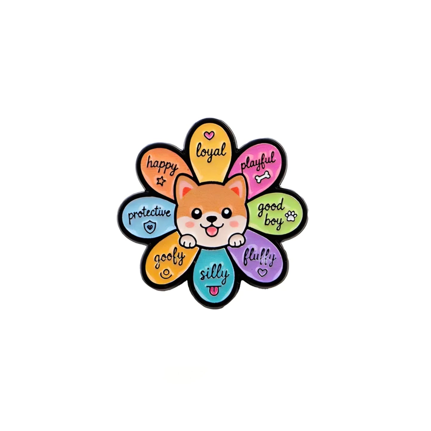 Pin flor mascota