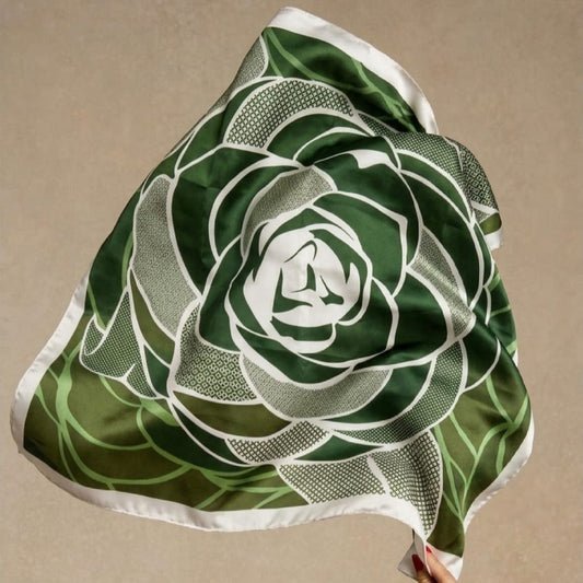 Pañoleta Gardenia verde
