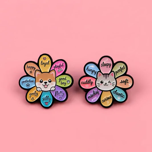 Pin flor mascota