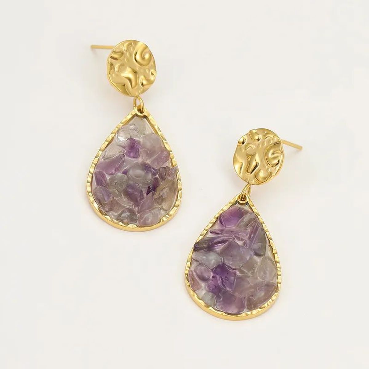Aretes Amatista