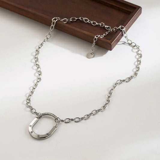 Collar Candado con brillo