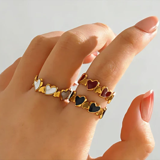 Anillo corazones