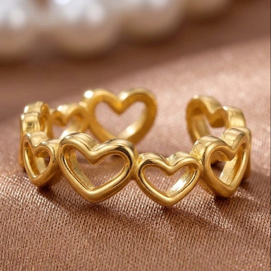 Anillo Corazones eternos