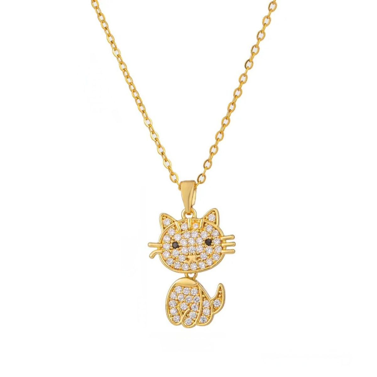 Collar Gato dorado