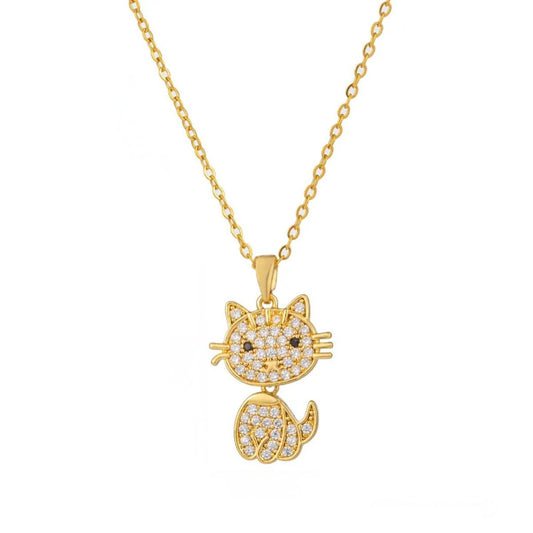 Collar Gato dorado
