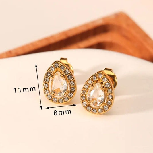 Aretes Gota con circones