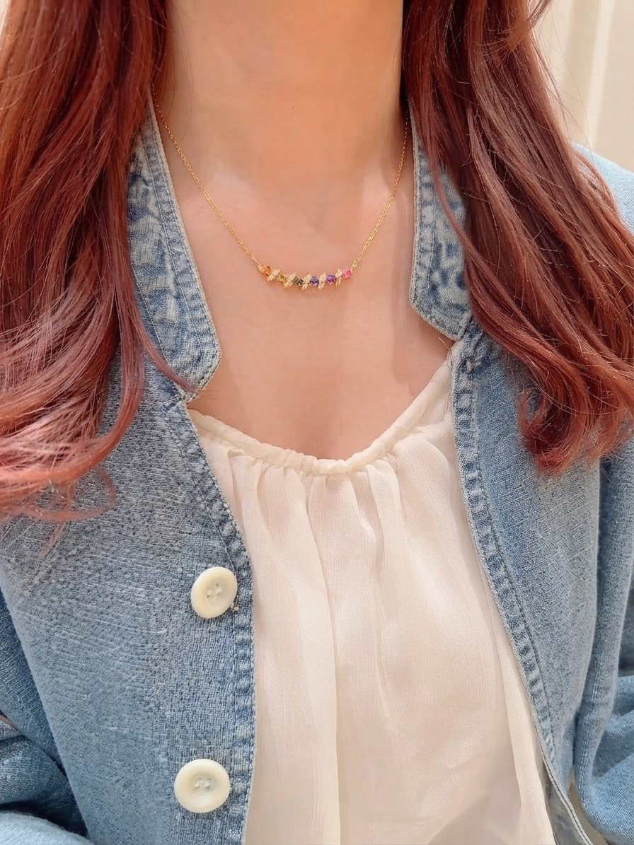 Collar espiral multicolor