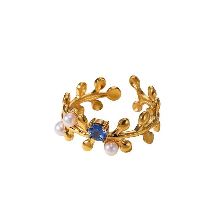 Anillo Olivo azul