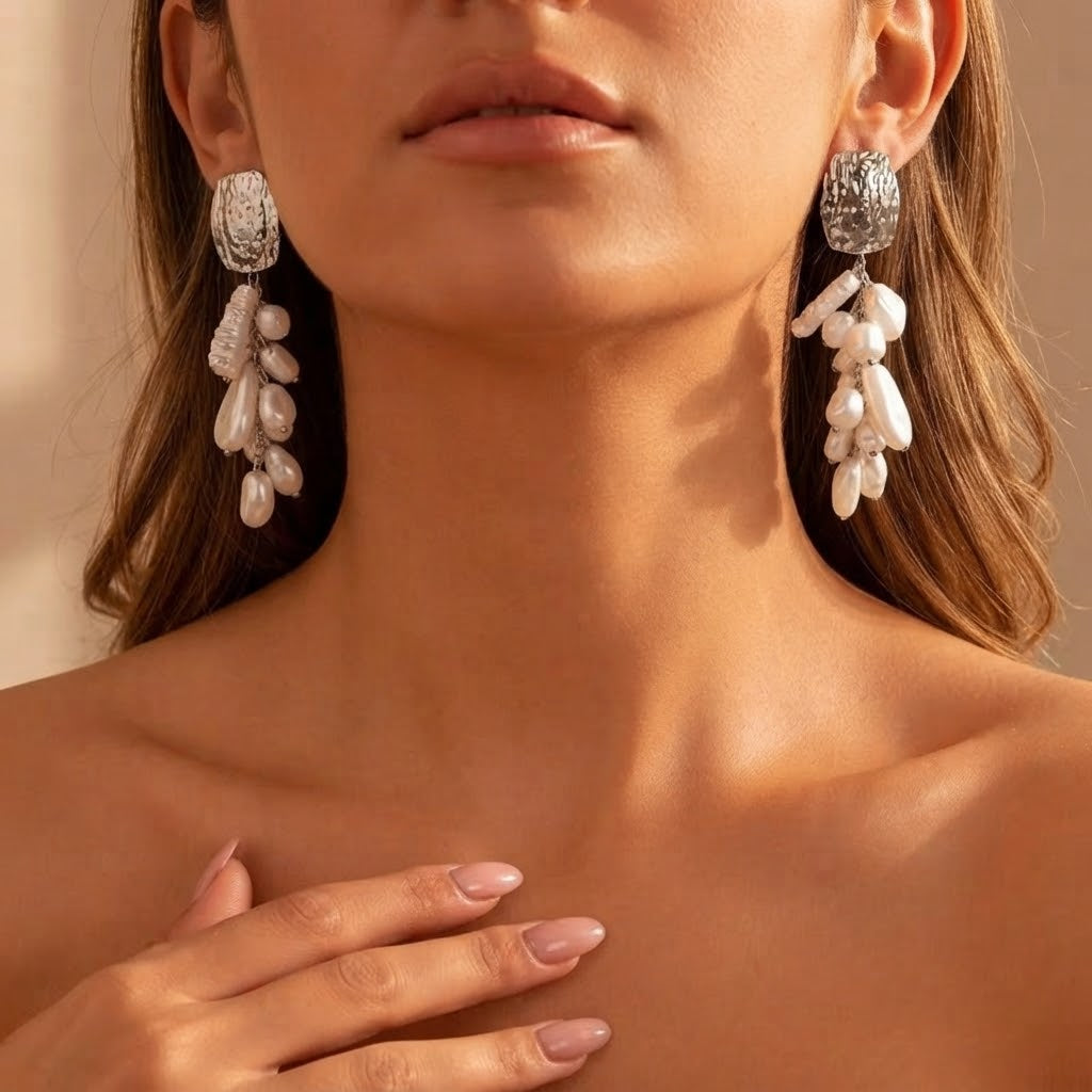Aretes Irina plateados