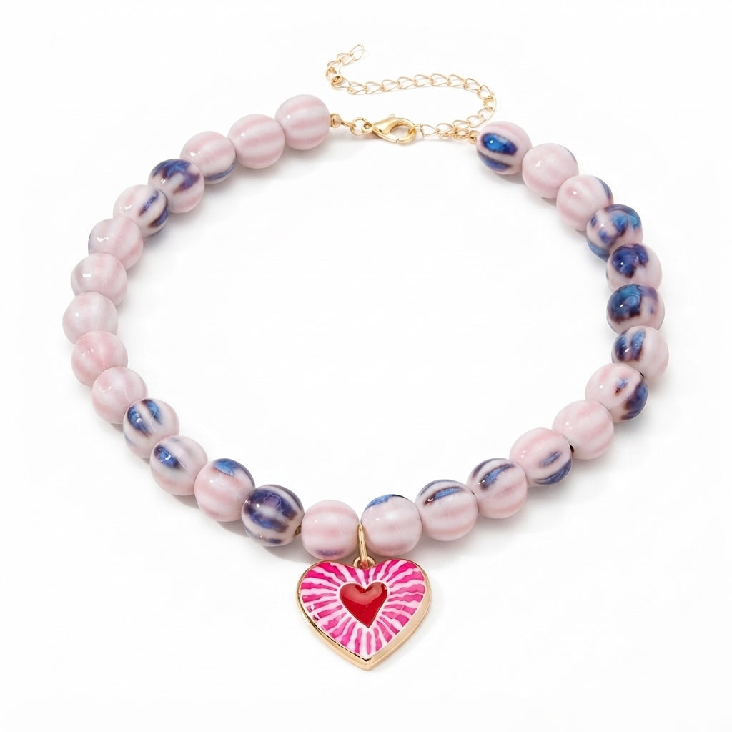 Collar confite marmoleado