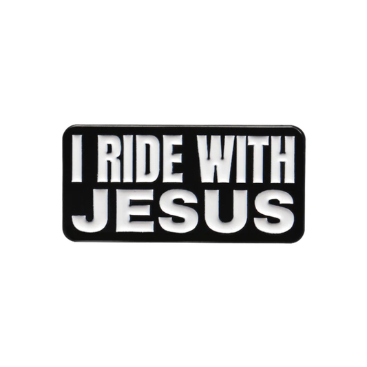 Pin I ride with Jesus