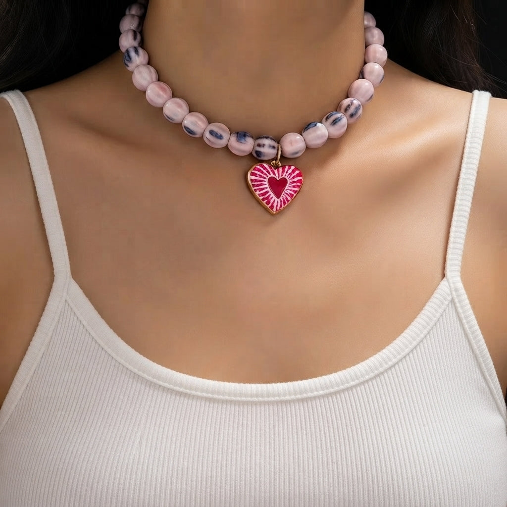 Collar confite marmoleado