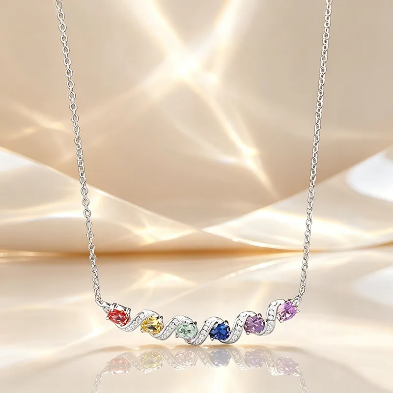 Collar espiral multicolor