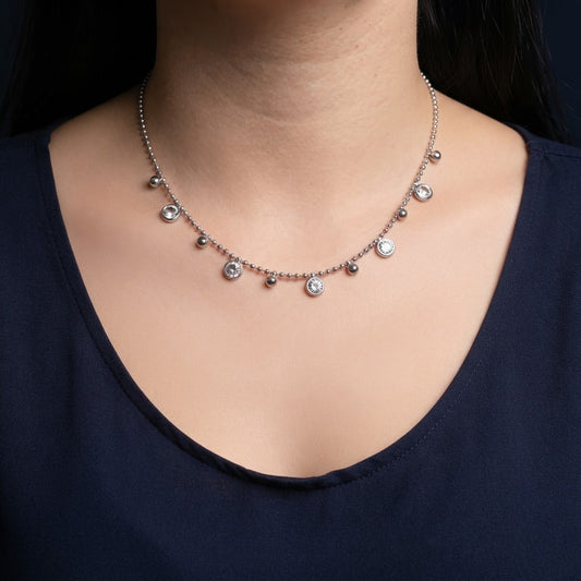 Collar Elen plateado
