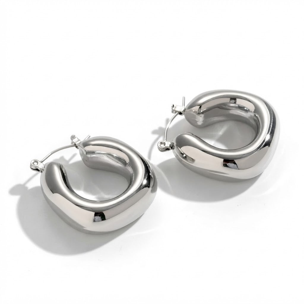 Argollas Zira plateadas