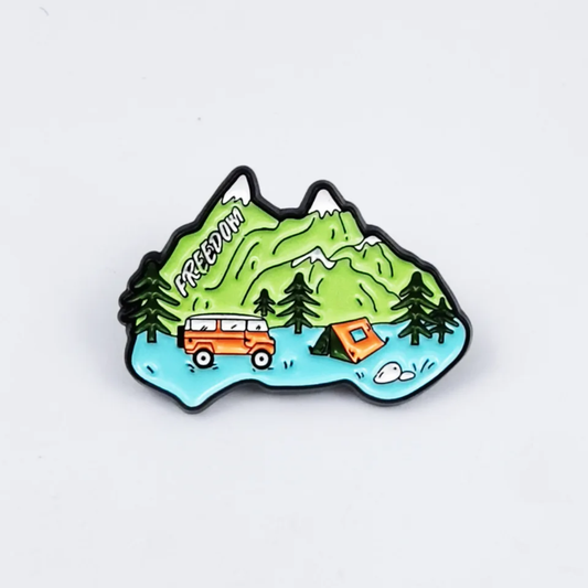 Pin viajero libertad