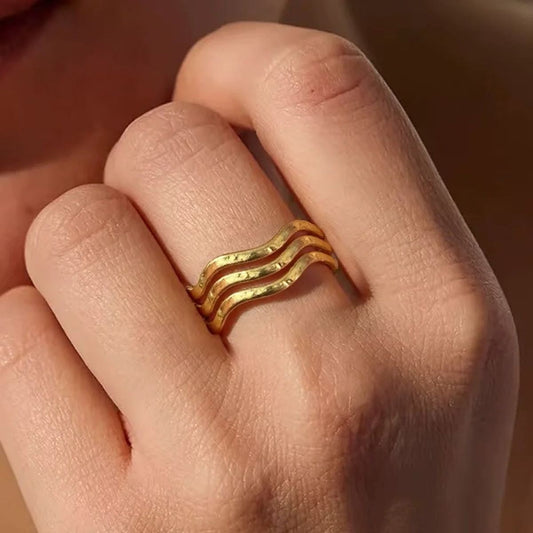 Anillo Triple ondulado